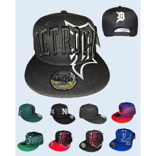 Detroit snapback hat cap black - snapback,
